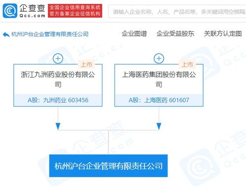強(qiáng)強(qiáng)聯(lián)手 上海醫(yī)藥與九洲藥業(yè)共同成立企業(yè)管理公司，深化戰(zhàn)略合作布局